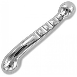 Double Gode en Acier 17,5 cm