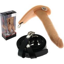 Gode ceinture anal cuir Reel