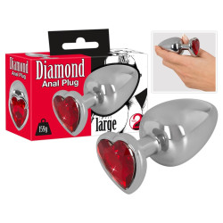Plug Anal Diamond Coeur Large